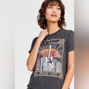 Altar'd State Gray Nashville Graphic Tee